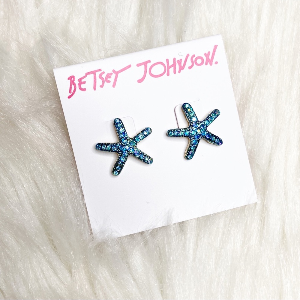 Betsey Johnson | Sea star turquoise earrings